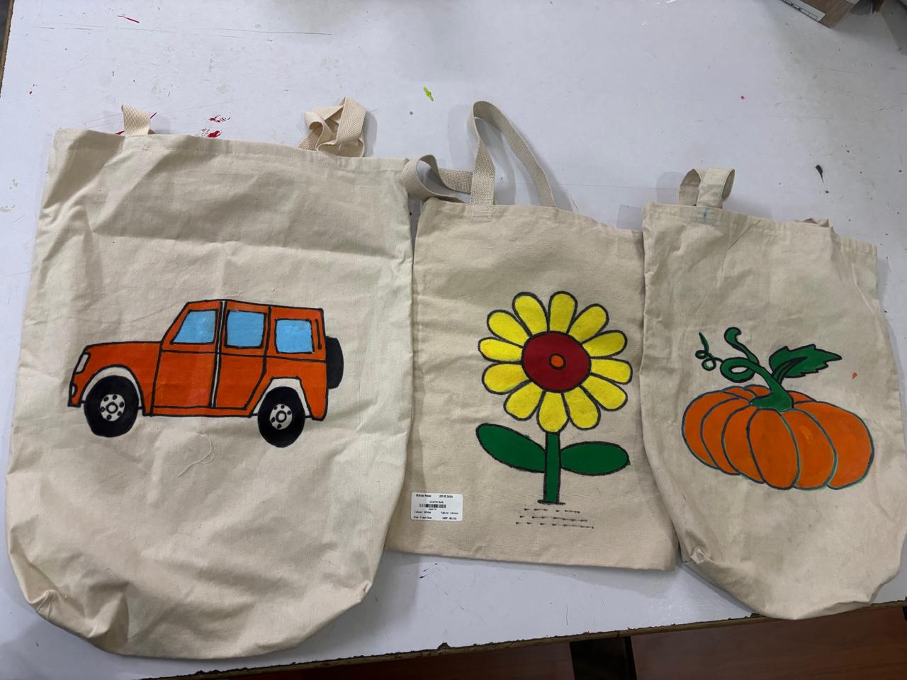 Hand-Painted Tote Bags